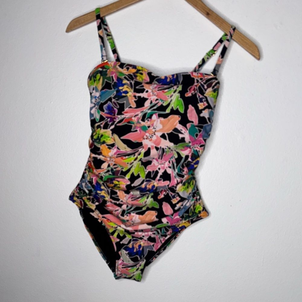 New HANKY PANKY Strapless Bandeau One-Piece Swimsuit Size Small - Picture 10 of 14